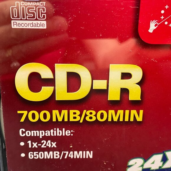 NWOT 10-Pack Imation CD-R 24x 80min/700MB 1x-24x Compatible, Recordable (1of3) - Picture 6 of 12